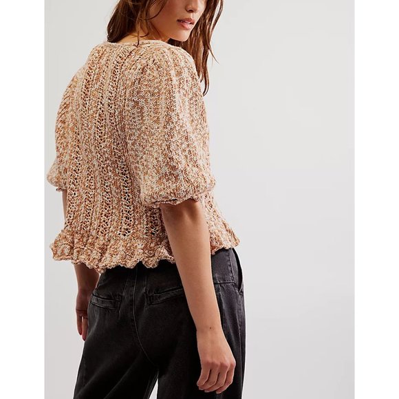 🎉LAST CHANCE🎉 FREE PEOPLE Yesterday Cardi / Toast - Picture 2 of 9